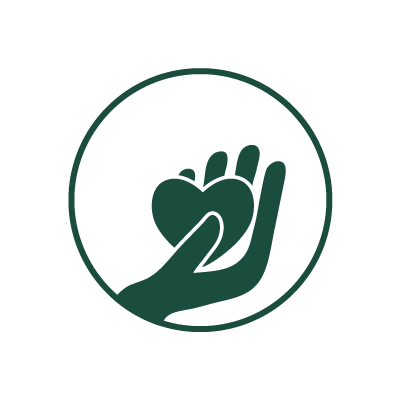 Poziome logo ".zasiane." na czarnym tle. Grafika przedstawia zielonego ptaka siedzącego na grabiach na tle żółtego koła, obok zielony napis z nazwą firmy.